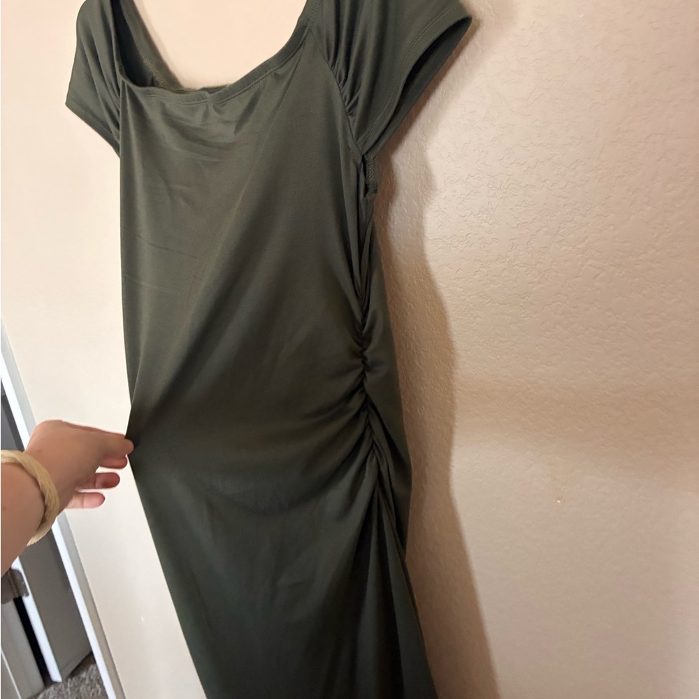 Maternity Olive Green Dress